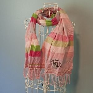 Chi Omega sorority cashmere scarf
